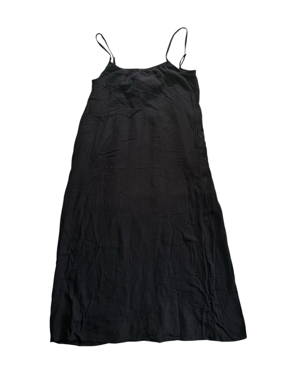 100% Cotton Gauze Sol Angeles NWT M/L Maxi Dress Minimalist Coastal Euro Summer - Picture 6 of 12